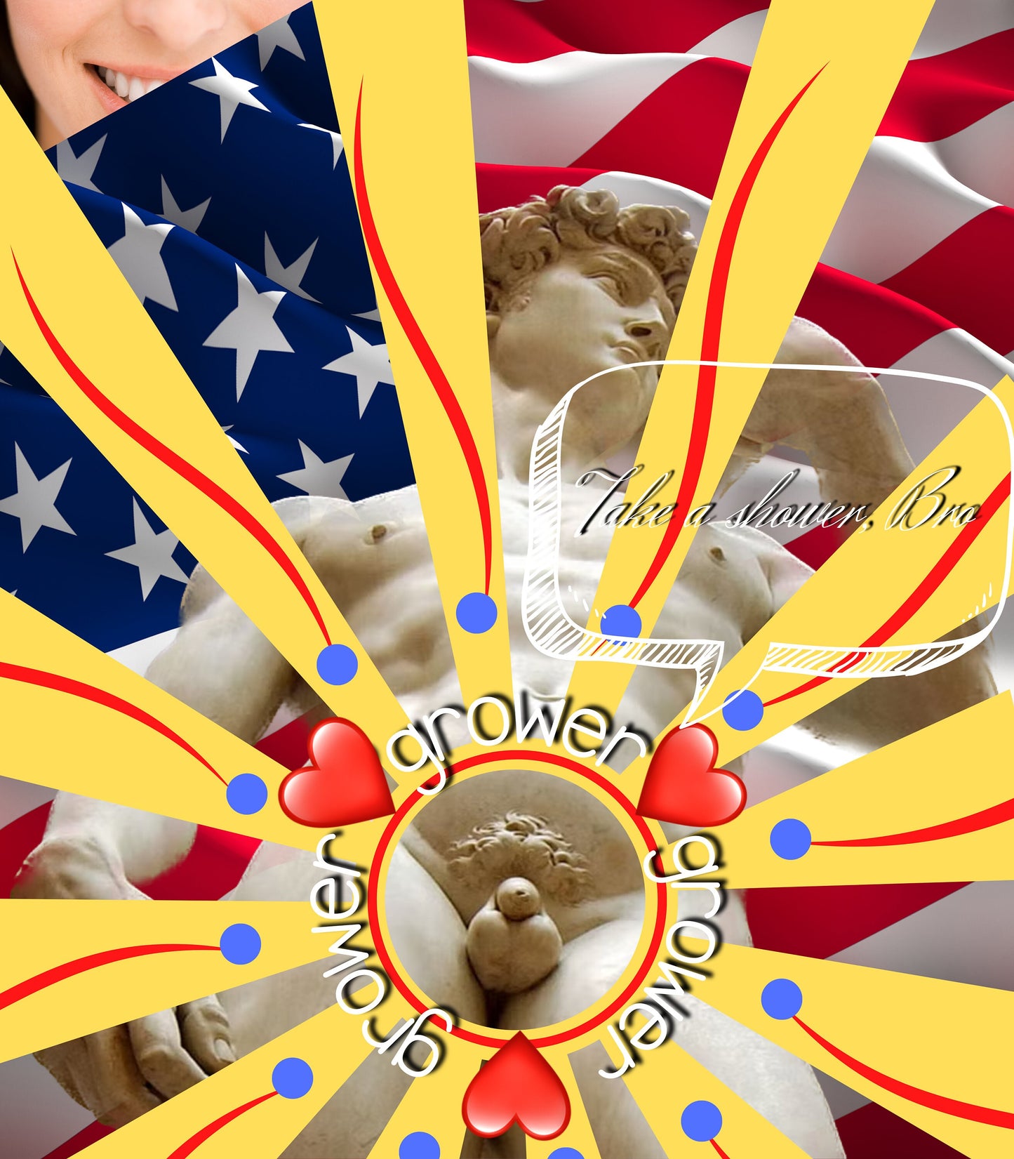 Grow, Don't Show Michelangelo Sweater *Free Shipping*